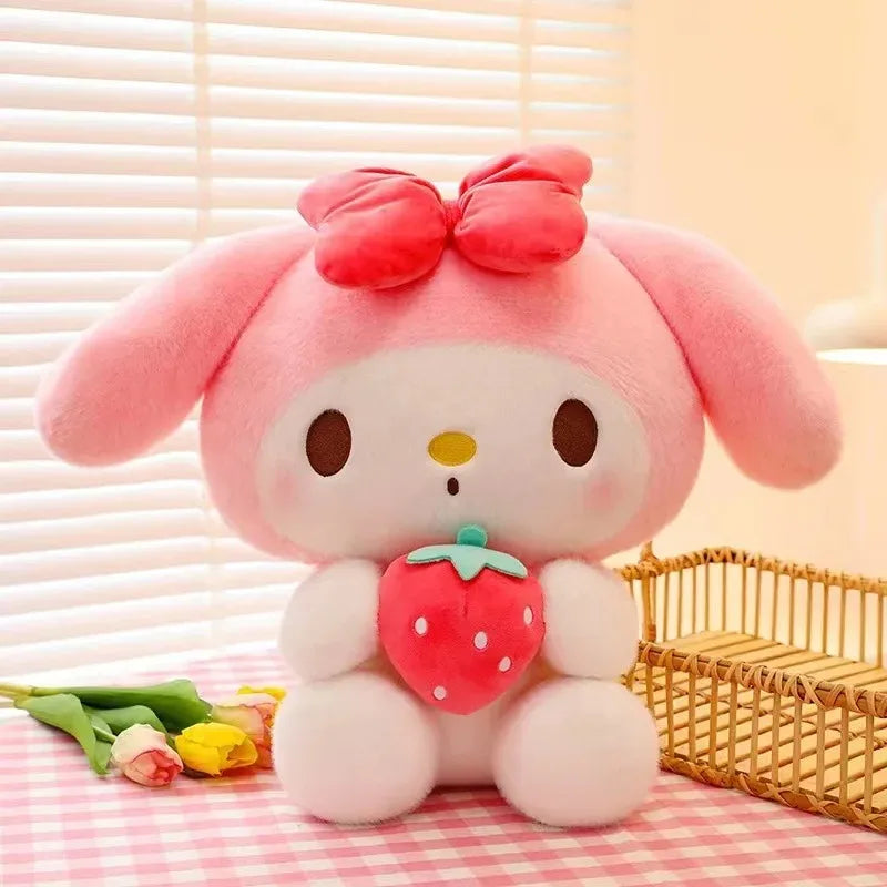 Strawberry Kuromi Pillow Plush Toy for Girls