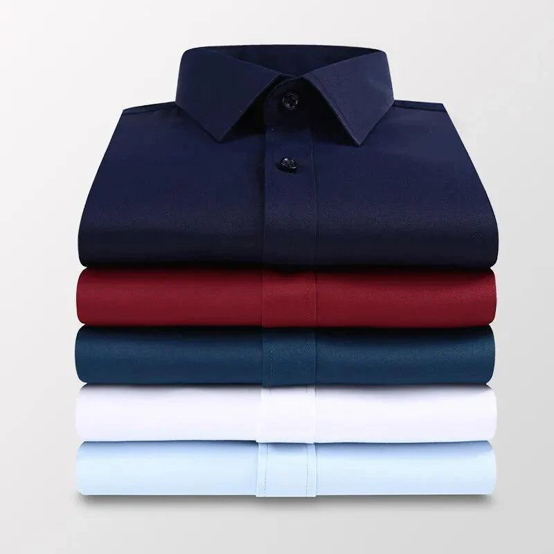 New Business Casual Lapel Buttons Formal Shirts - Venus Trendy Fashion Online