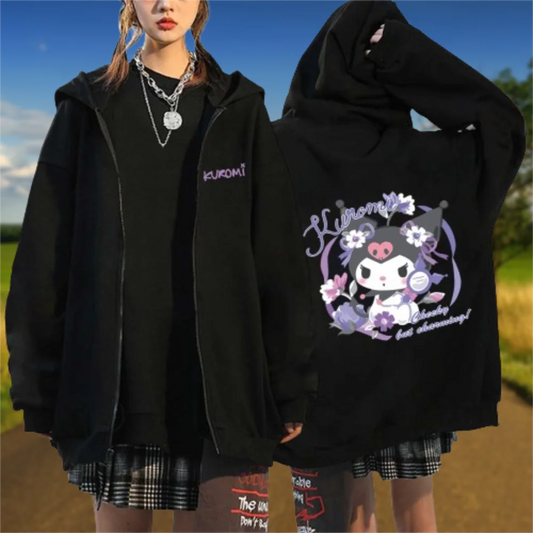 Women's Cartoon's Cardigan Zipper Hoodies