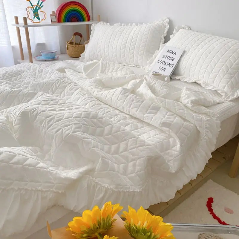 Summer Quilt Blanket Lightweight Cooling Bedding Set