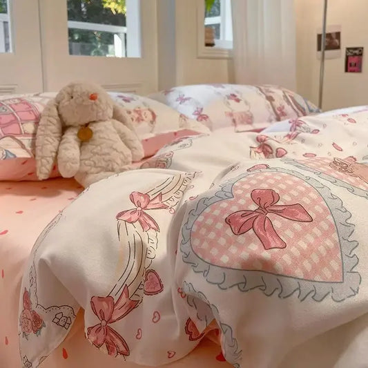 Korean Cute Girls Bedding Sets