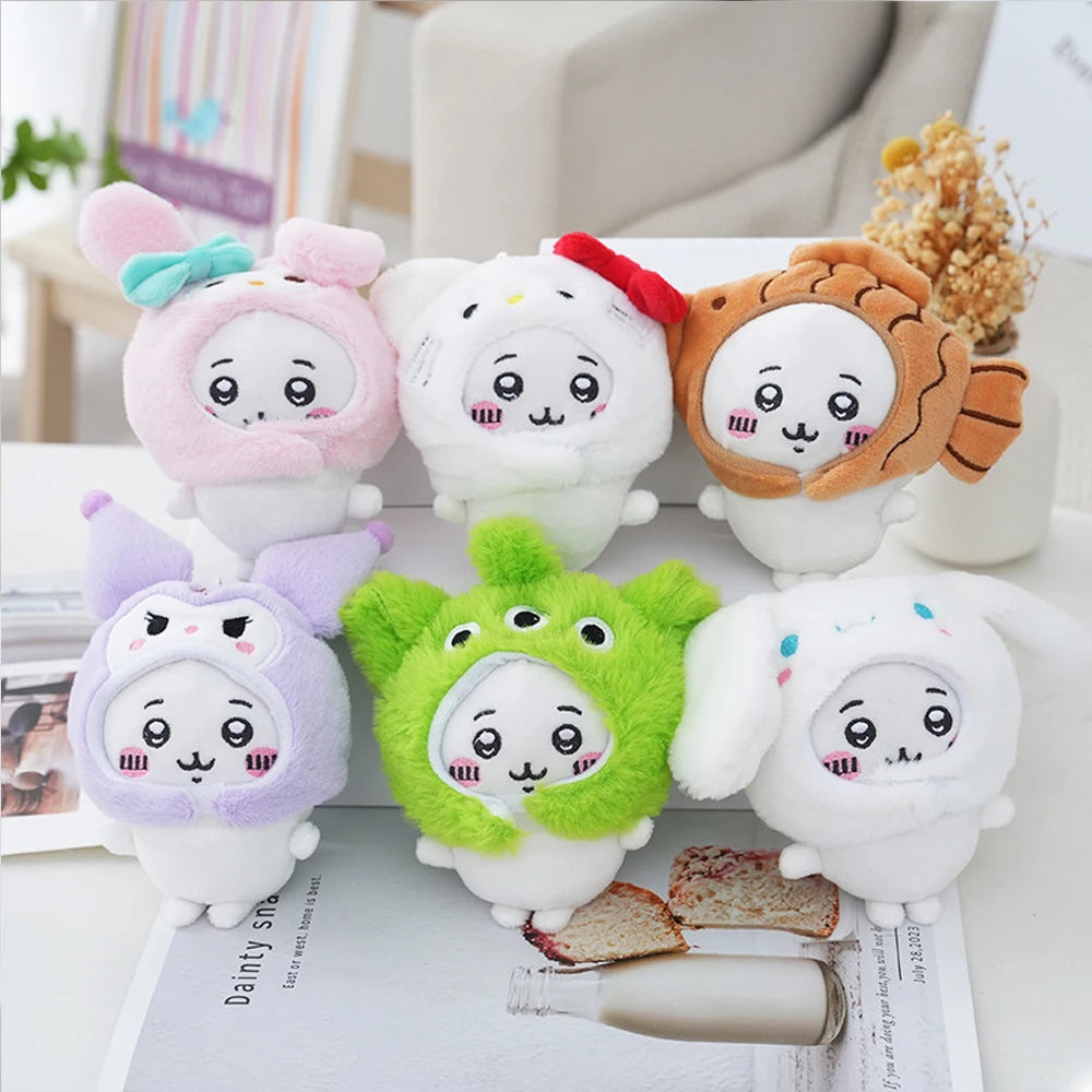 Cute Cross-dressing Chiikawa Plush Doll for Girl Gift