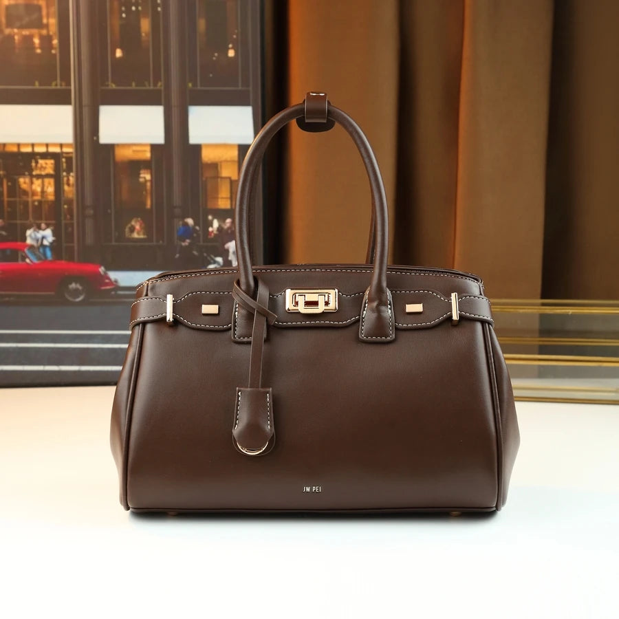 Foreign-style high-end soft leather platinum bag