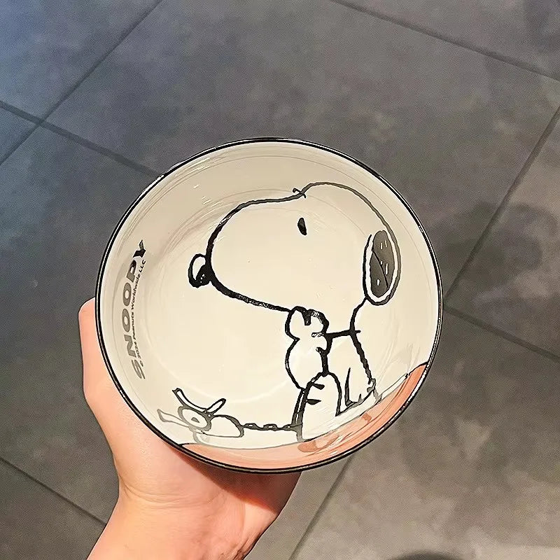 Snoopy New Cute Tableware Ceramic Bowl set