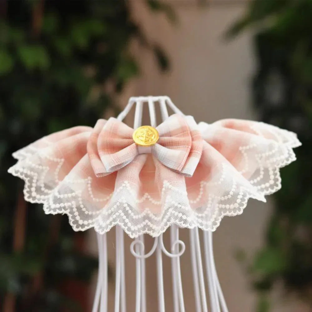 Pet Organza Cotton Gauze Necklace Accessories