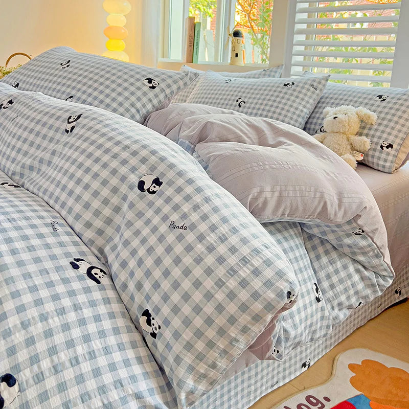 Flowers Cotton Duvet Cover Set