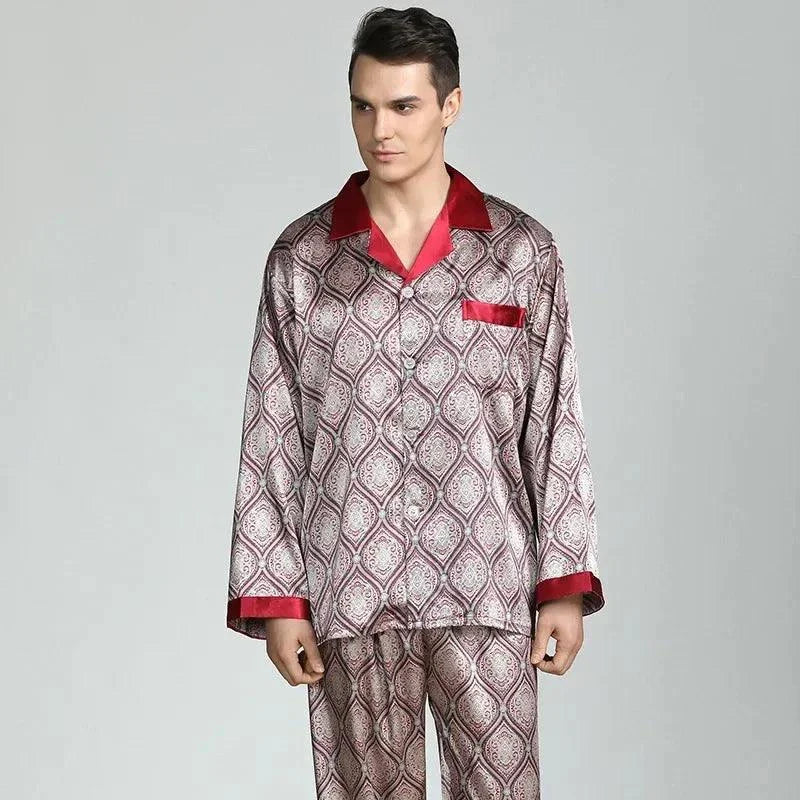 Men's Cozy Soft Print Pajama Set
