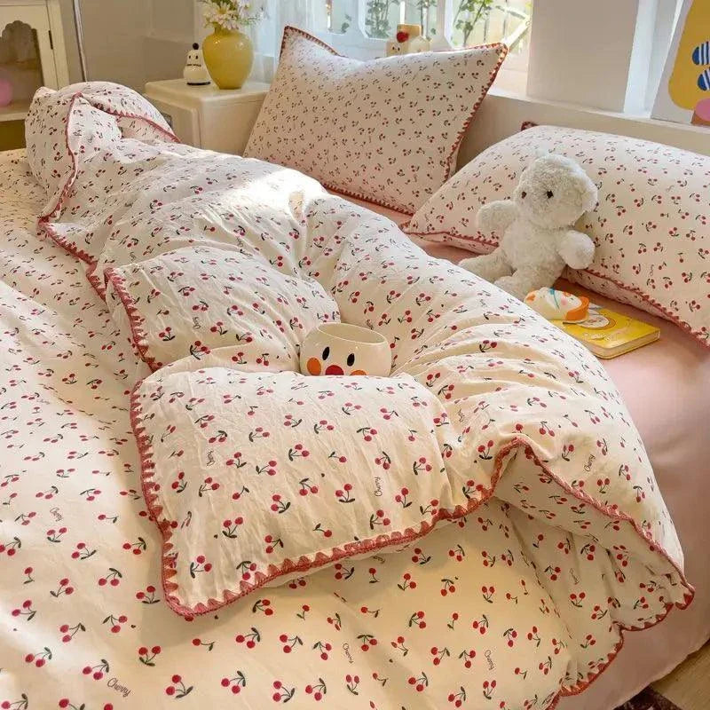 Girls Soft Washed Cotton Bedding Set - Venus Trendy Fashion Online