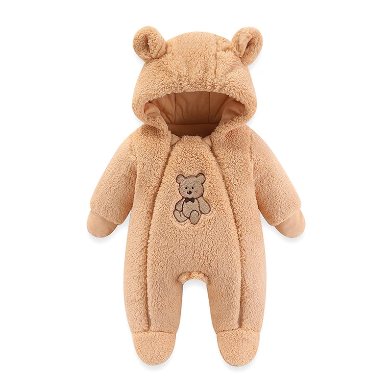 Newborn Baby Winter Warm Hooded