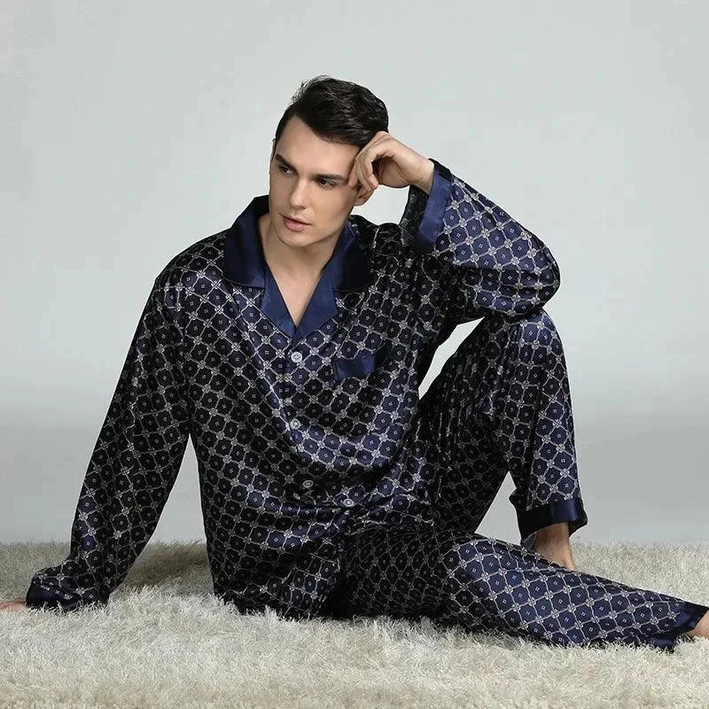 Men's Cozy Soft Print Pajama Set