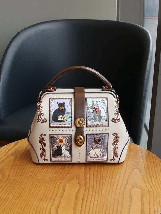 New Niche Design Luxury and Cute Cat Clip Bag
