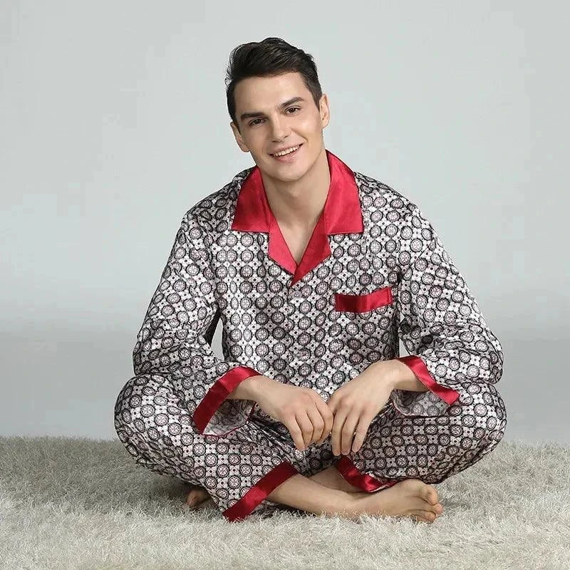 Men's Cozy Soft Print Pajama Set