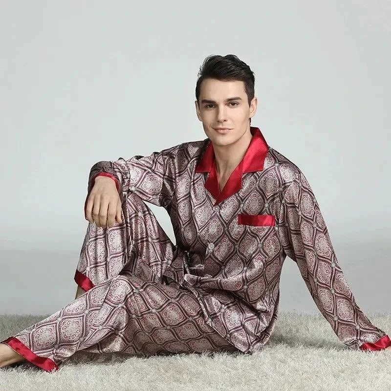 Men's Cozy Soft Print Pajama Set