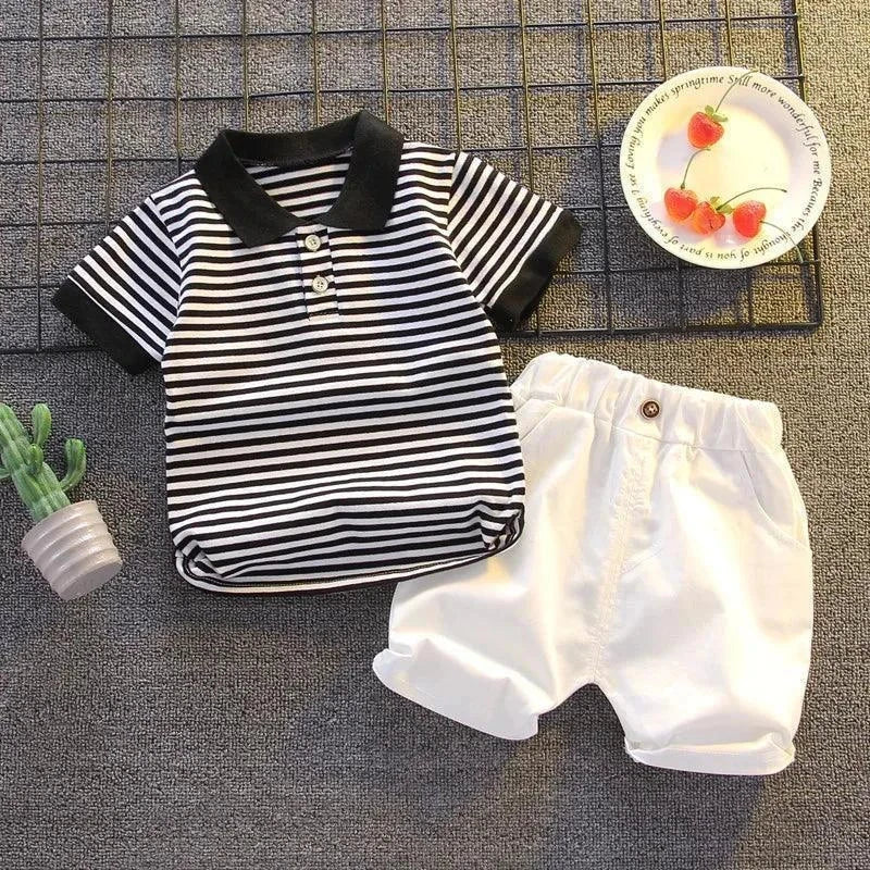 Cute Kids Sports T-shirt Suit 2pcs - Venus Trendy Fashion Online