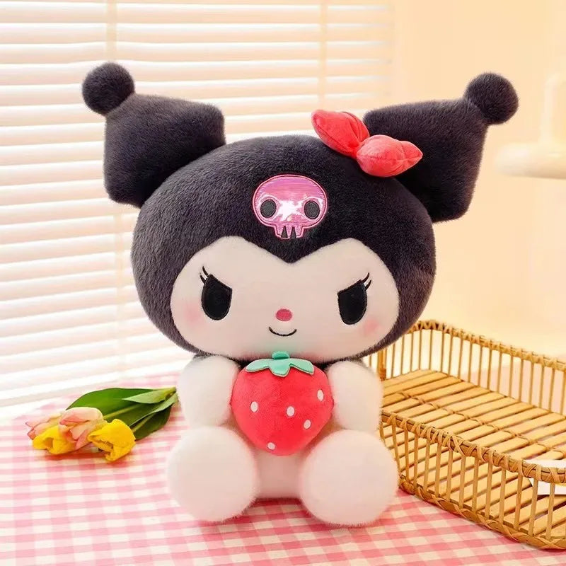 Strawberry Kuromi Pillow Plush Toy for Girls