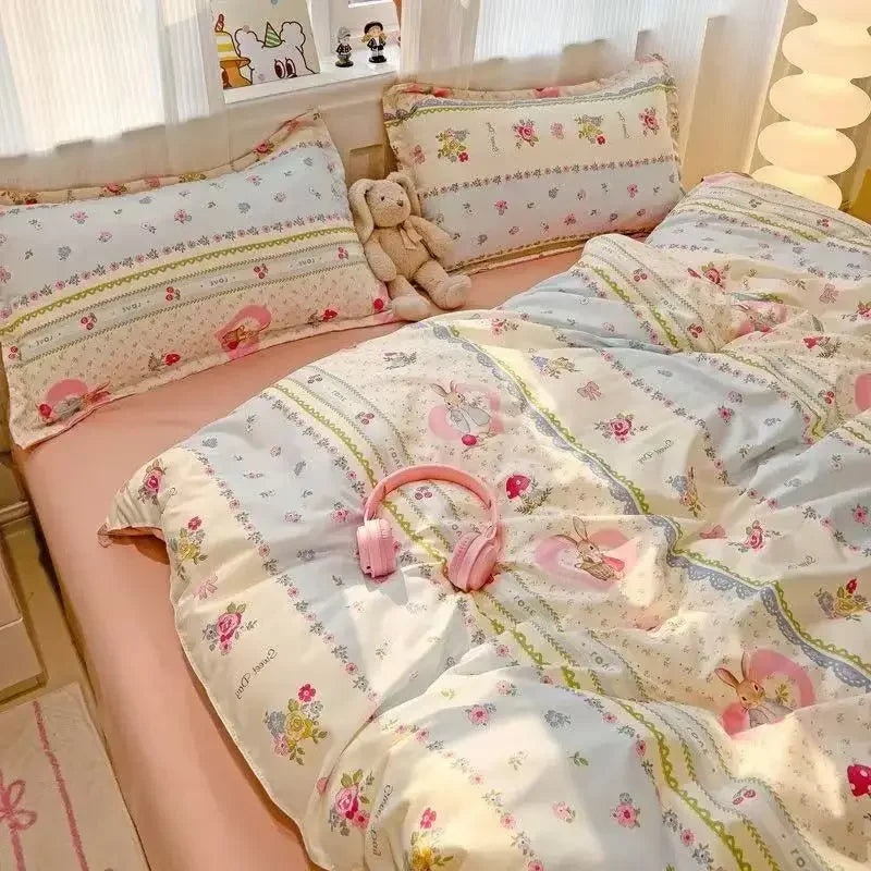 Korean Cute Girls Bedding Sets