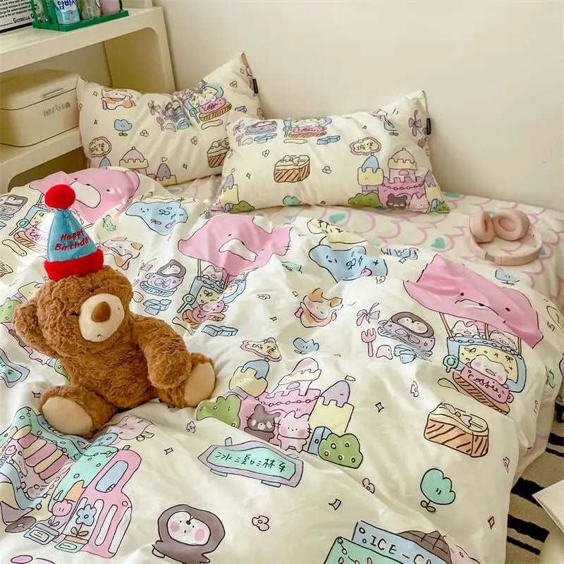 Cute Cartoon New Arrival Soft Bedding Set