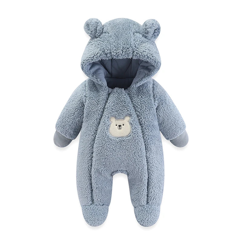 Newborn Baby Winter Warm Hooded