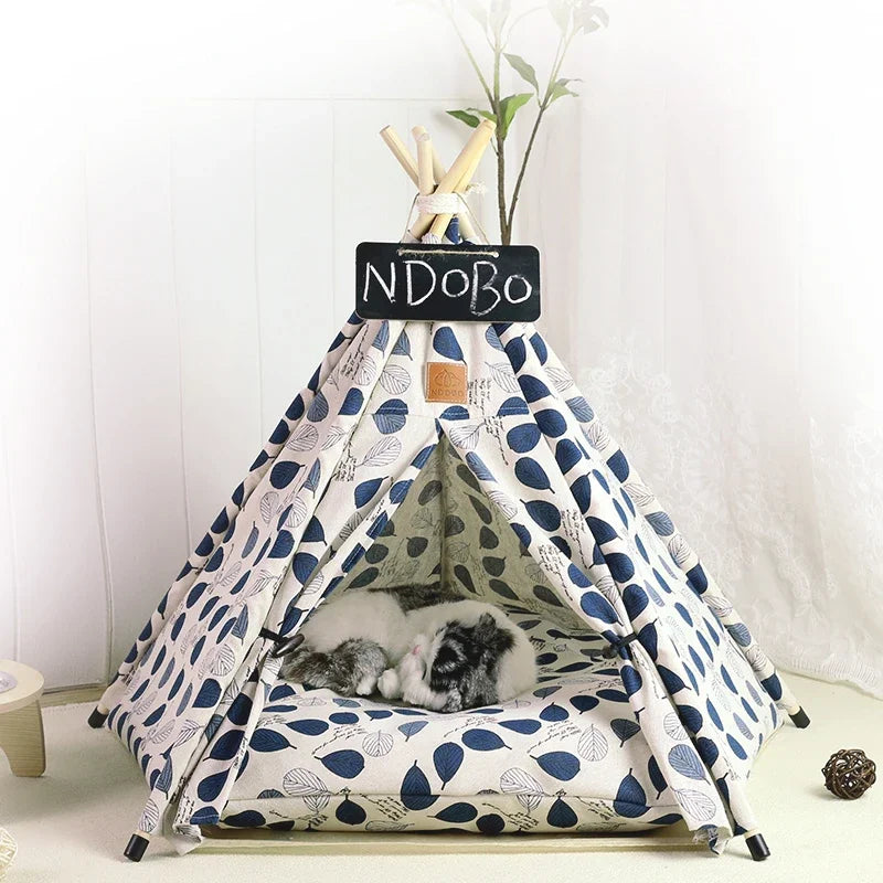 Pet's Tent House with Cushion and Blackboard - Venus Trendy Fashion Online