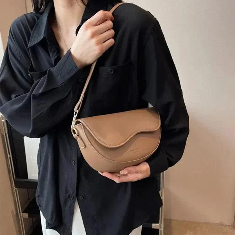 Women's Small Leather Saddle Armpit Bags - Venus Trendy Fashion Online