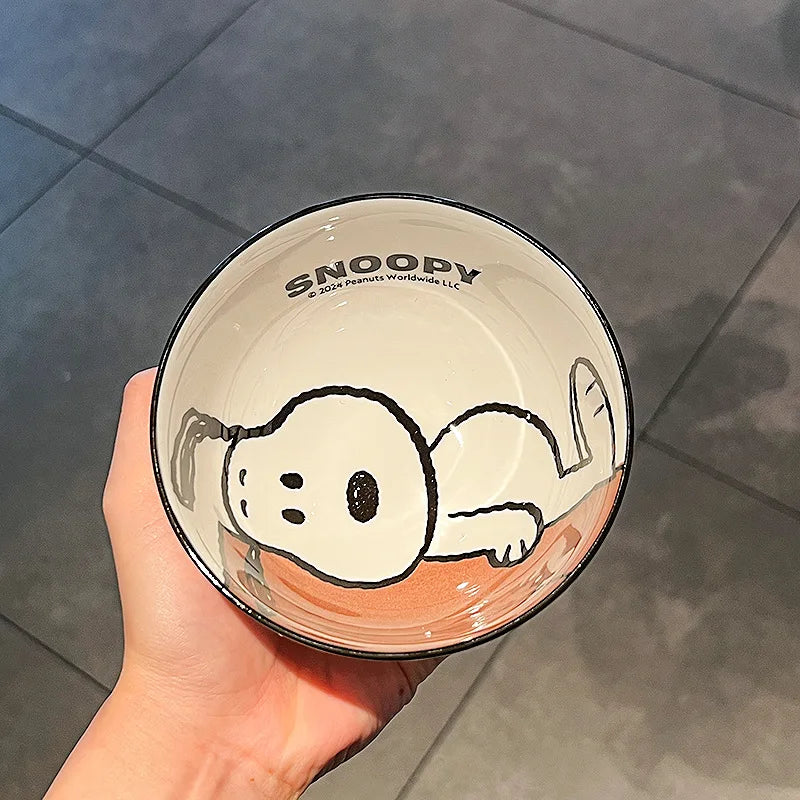 Snoopy New Cute Tableware Ceramic Bowl set