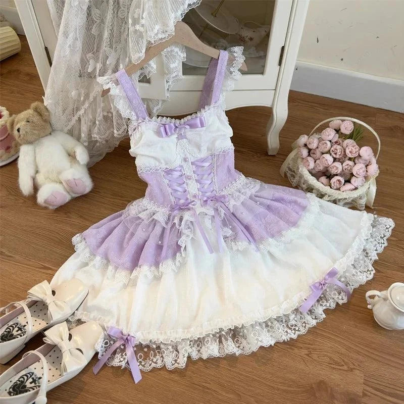 Summer Lady Girls Fairy Princess Lolita Dress - Venus Trendy Fashion Online