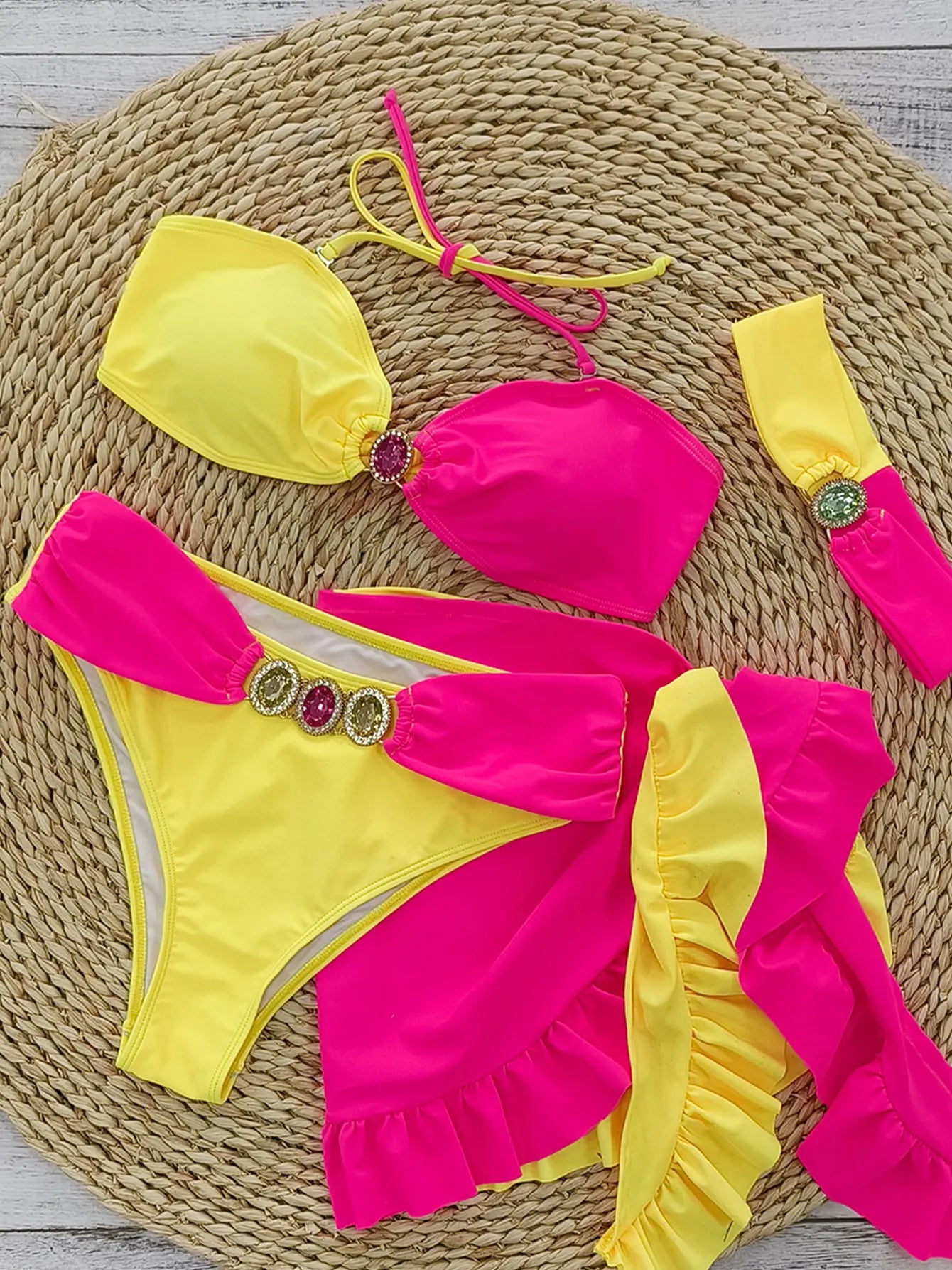 Women 3pack Beach Skirt Swimwear