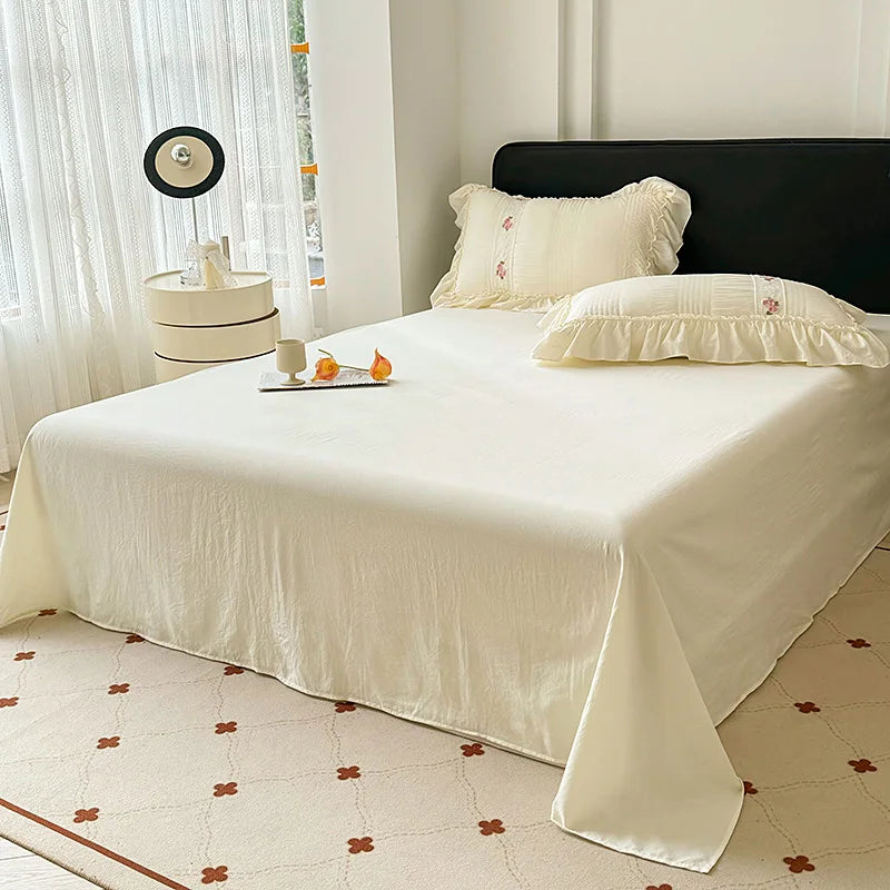 Princess Style Lace Ruffles Wedding Bedding Set
