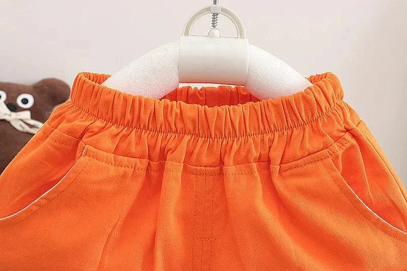 Summer Children Vest Shorts 2Pcs Sets