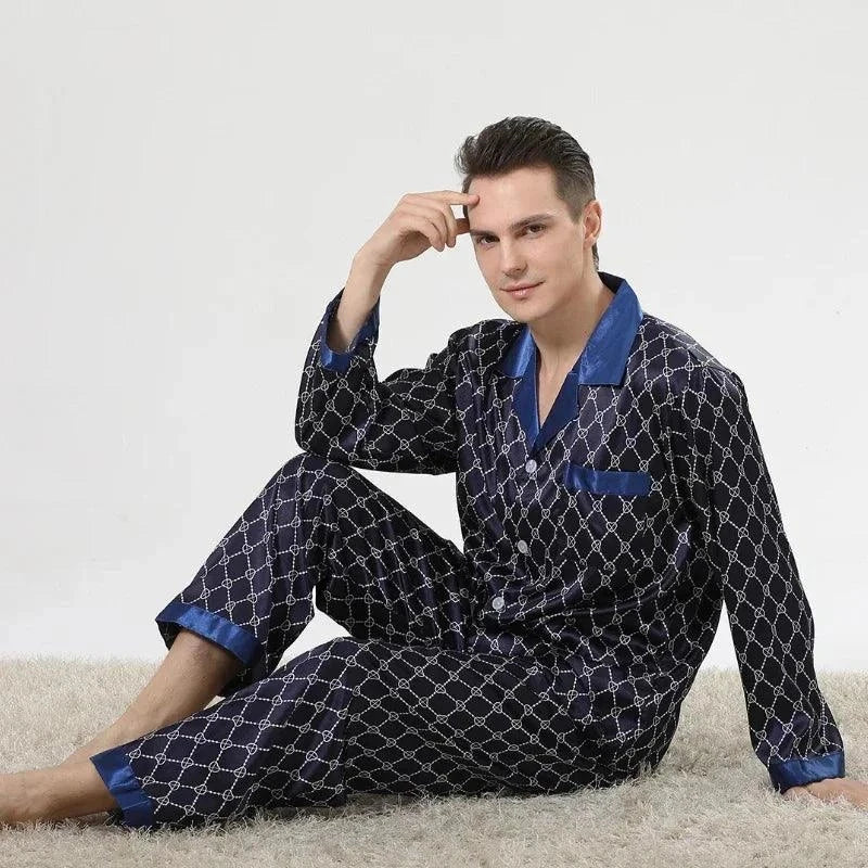 Men's Cozy Soft Print Pajama Set