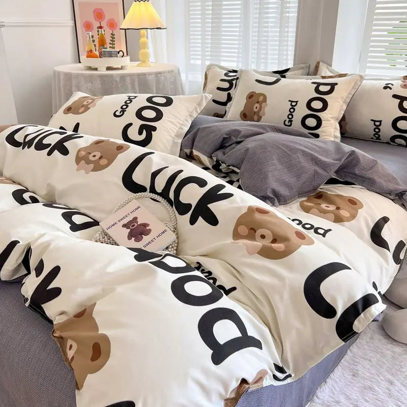 Cute Cartoon New Arrival Soft Bedding Set