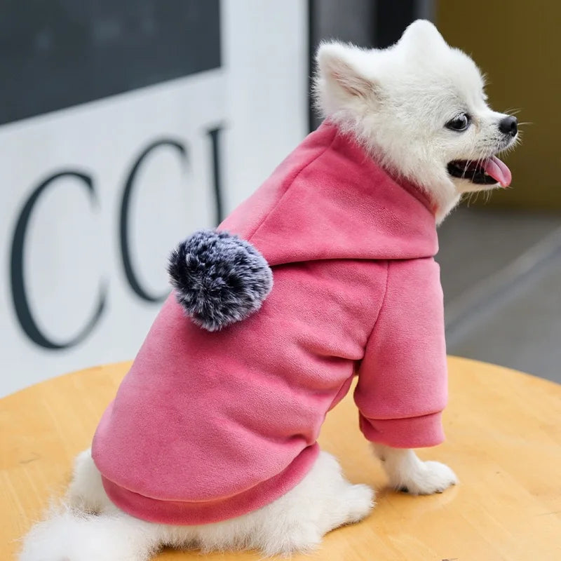 Pets Clothes Fleece Hooded Jacket for Winter - Venus Trendy Fashion Online