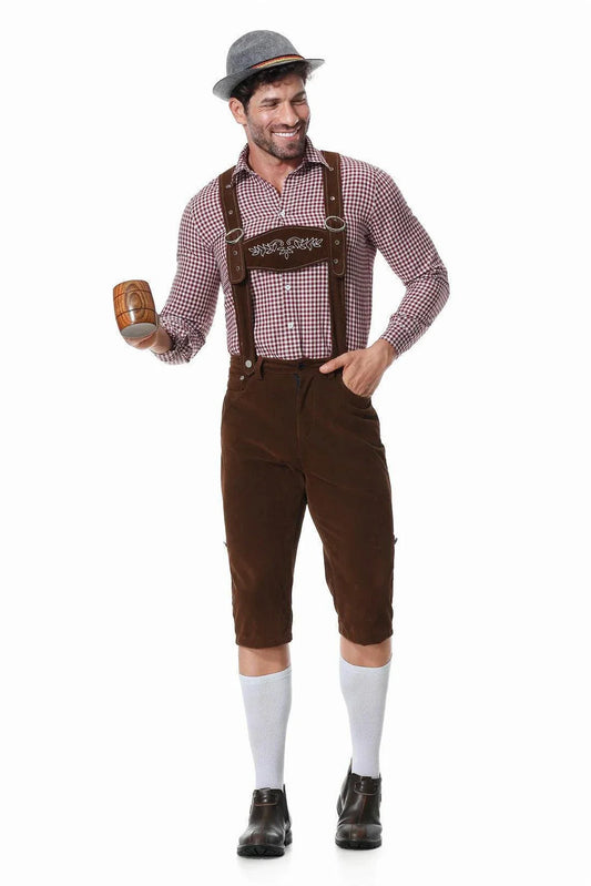 Three-Piece Set Oktoberfest Lederhosen Costume for Men - Venus Trendy Fashion Online