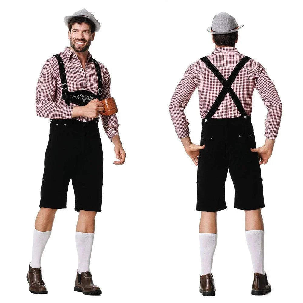 Three-Piece Set Oktoberfest Lederhosen Costume for Men - Venus Trendy Fashion Online
