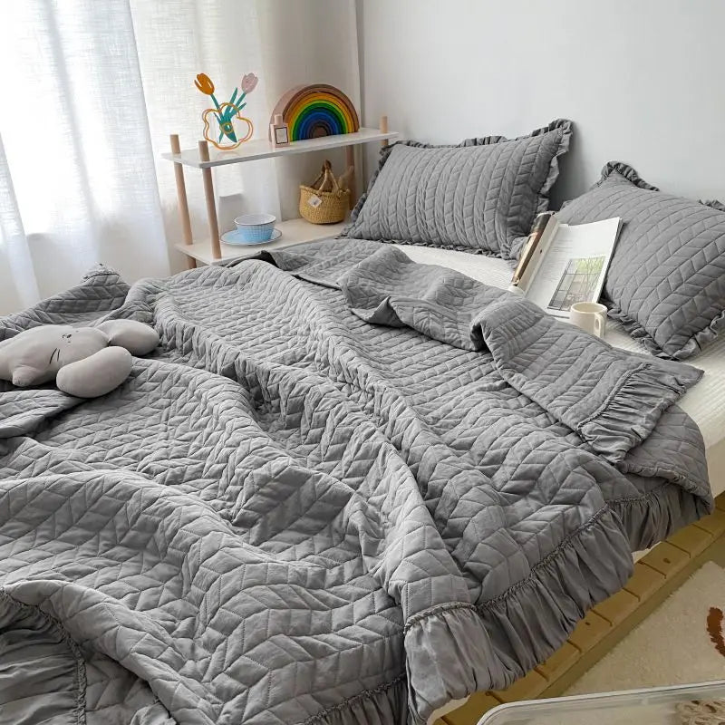 Summer Quilt Blanket Lightweight Cooling Bedding Set