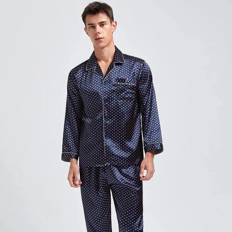 Men's Cozy Soft Print Pajama Set