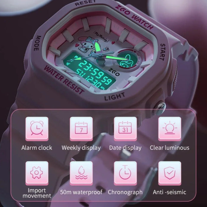 New Cartoon's Display Multi-Functional Digital Watch