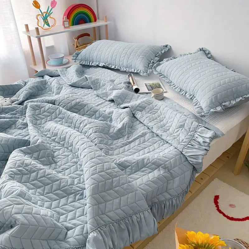 Summer Quilt Blanket Lightweight Cooling Bedding Set
