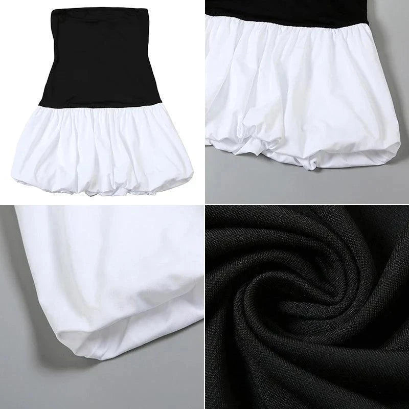 Sexy Slim Sleeveless Ruched Splice Club Party Dress - Venus Trendy Fashion Online