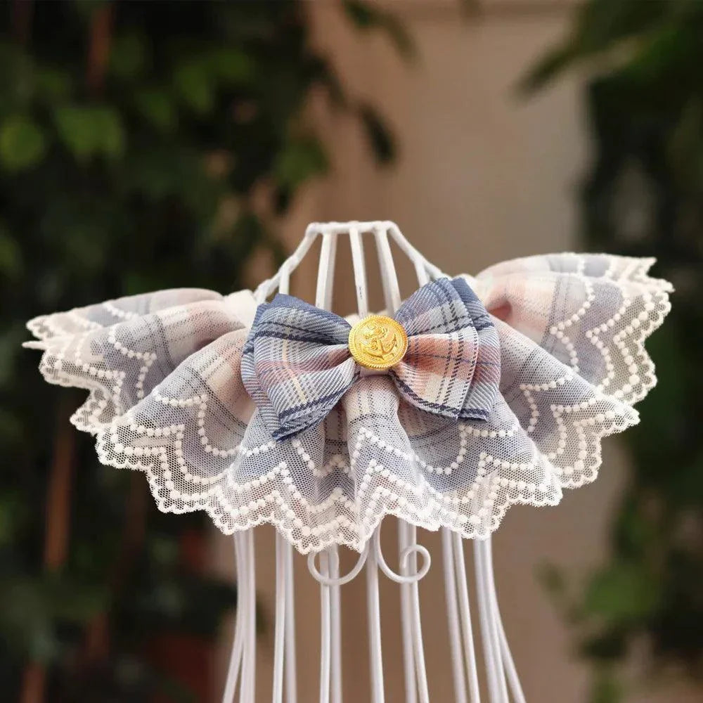 Pet Organza Cotton Gauze Necklace Accessories