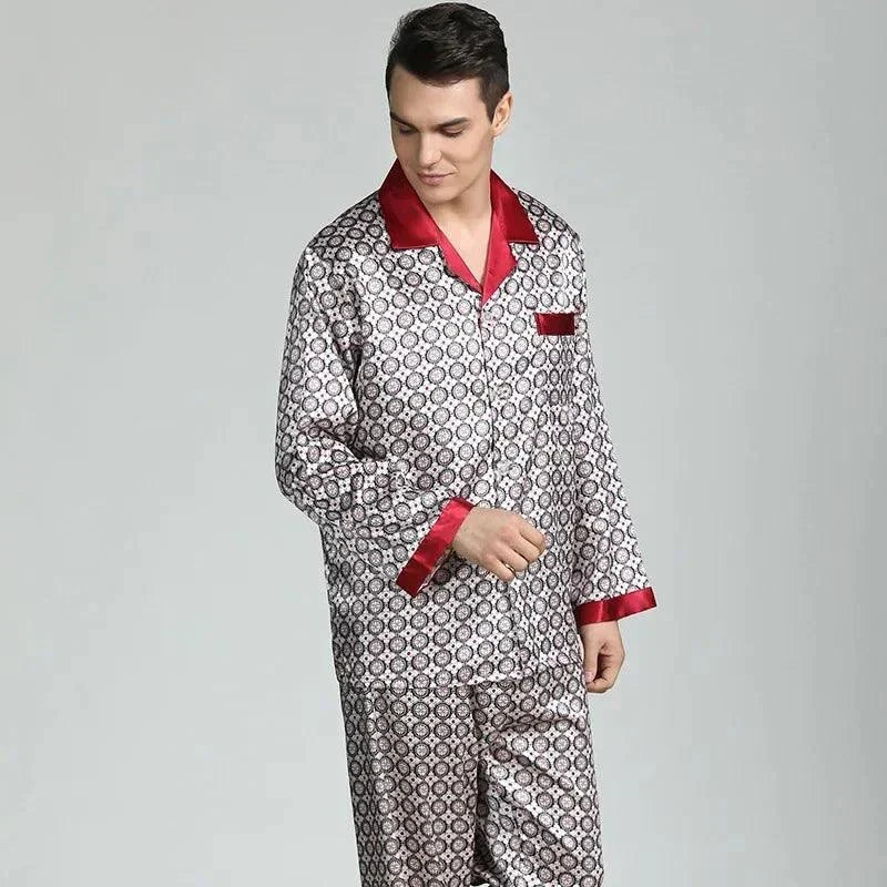 Men's Cozy Soft Print Pajama Set