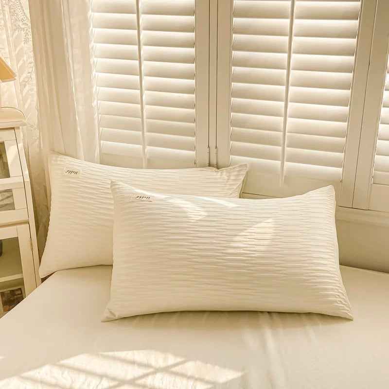 Seersucker Soft Comforter Cover Bedding Sets