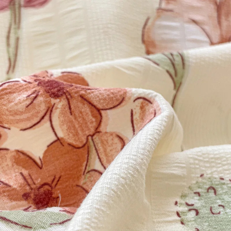 Flowers Cotton Duvet Cover Set