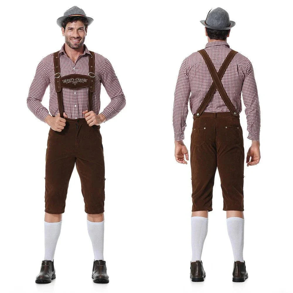 Three-Piece Set Oktoberfest Lederhosen Costume for Men - Venus Trendy Fashion Online