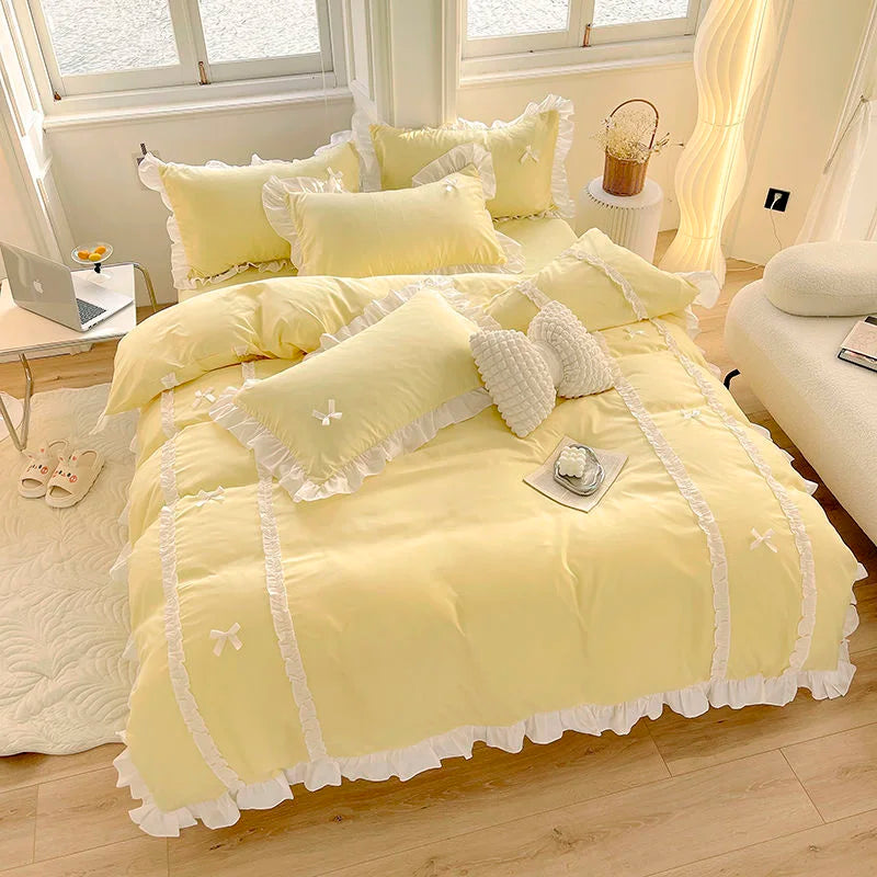 Fashionable Princess Style Lace Bedding Sets