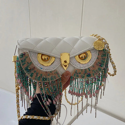 Luxury Brand Women Cute Owl Design Crossbody Bag