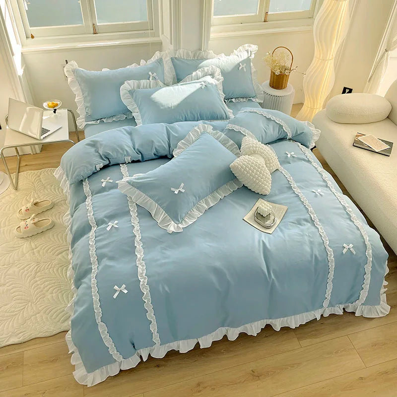 Fashionable Princess Style Lace Bedding Sets
