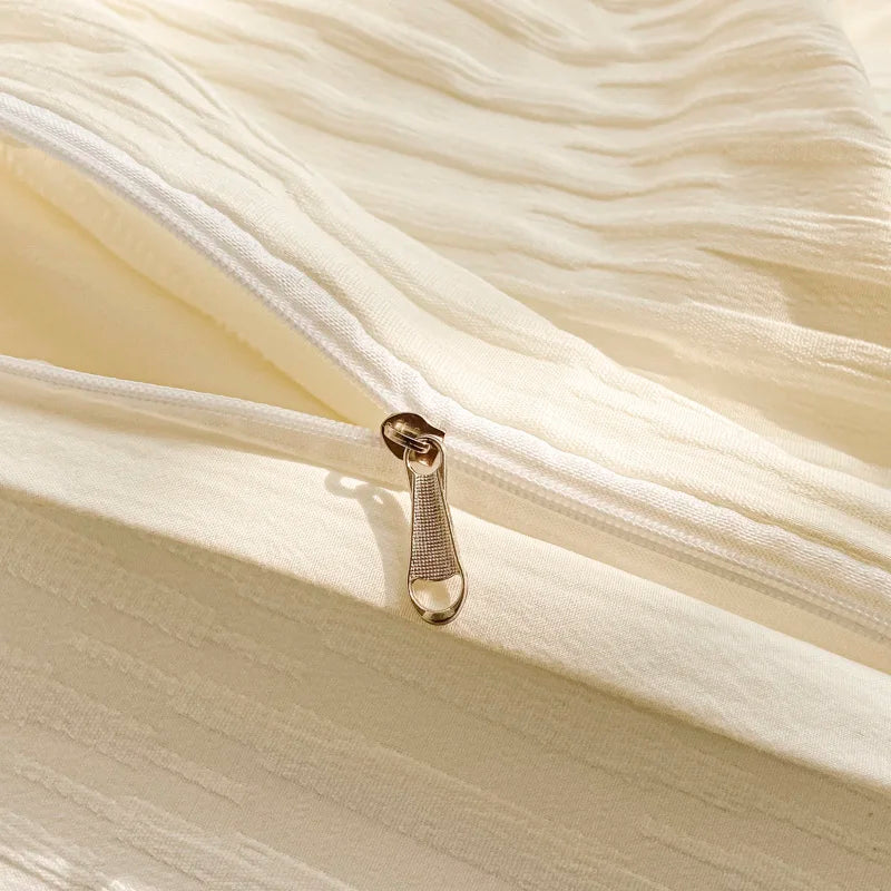 Seersucker Soft Comforter Cover Bedding Sets