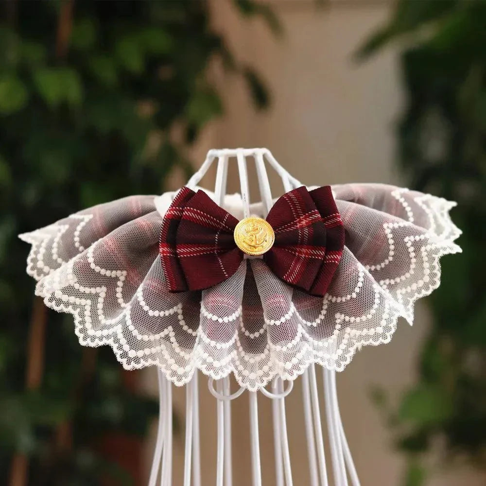 Pet Organza Cotton Gauze Necklace Accessories