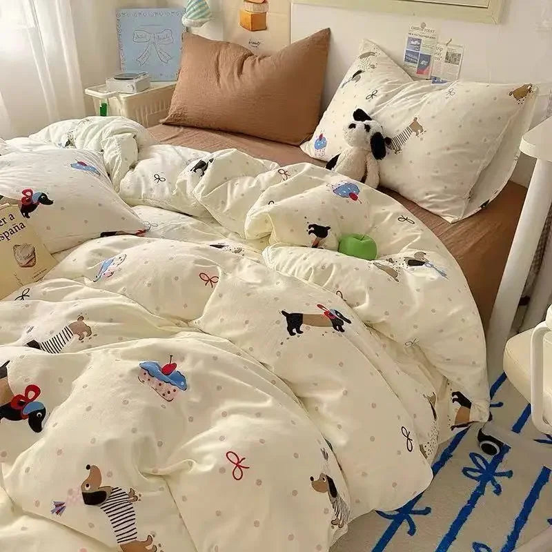 Korean Cute Girls Bedding Sets